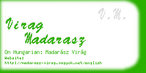 virag madarasz business card